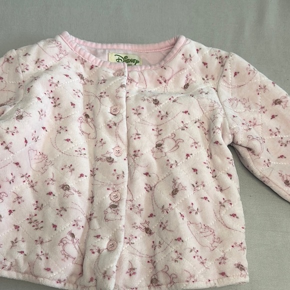 Disney - Winnie the Pooh - Baby Soft velour Pink jacket - Picture 3 of 4